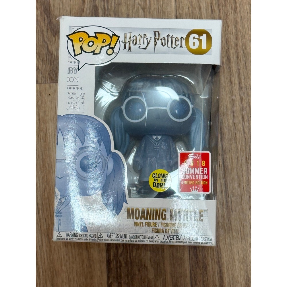 Funko Pop Harry Potter Moaning Myrtle 61 2018 Summer Convention Glow In The Dark